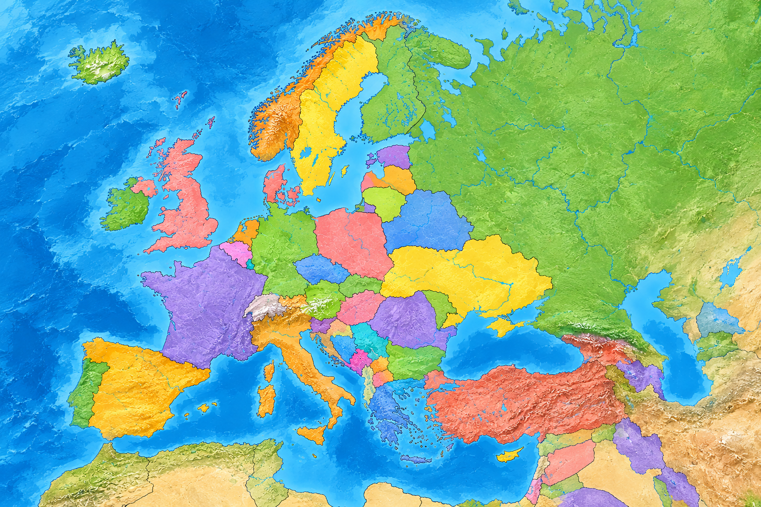 Map of Europe showing capital flow links between Spain, Portugal, Greece, Poland, Czechia, the Nordics, the United Kingdom and Germany